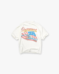 Represent x Beach Boys Americas Band T-Shirt - Flat White