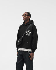 Initial Star Hoodie - Jet Black