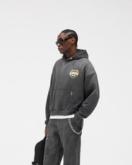 Represent Angel Border Hoodie - Stained Black