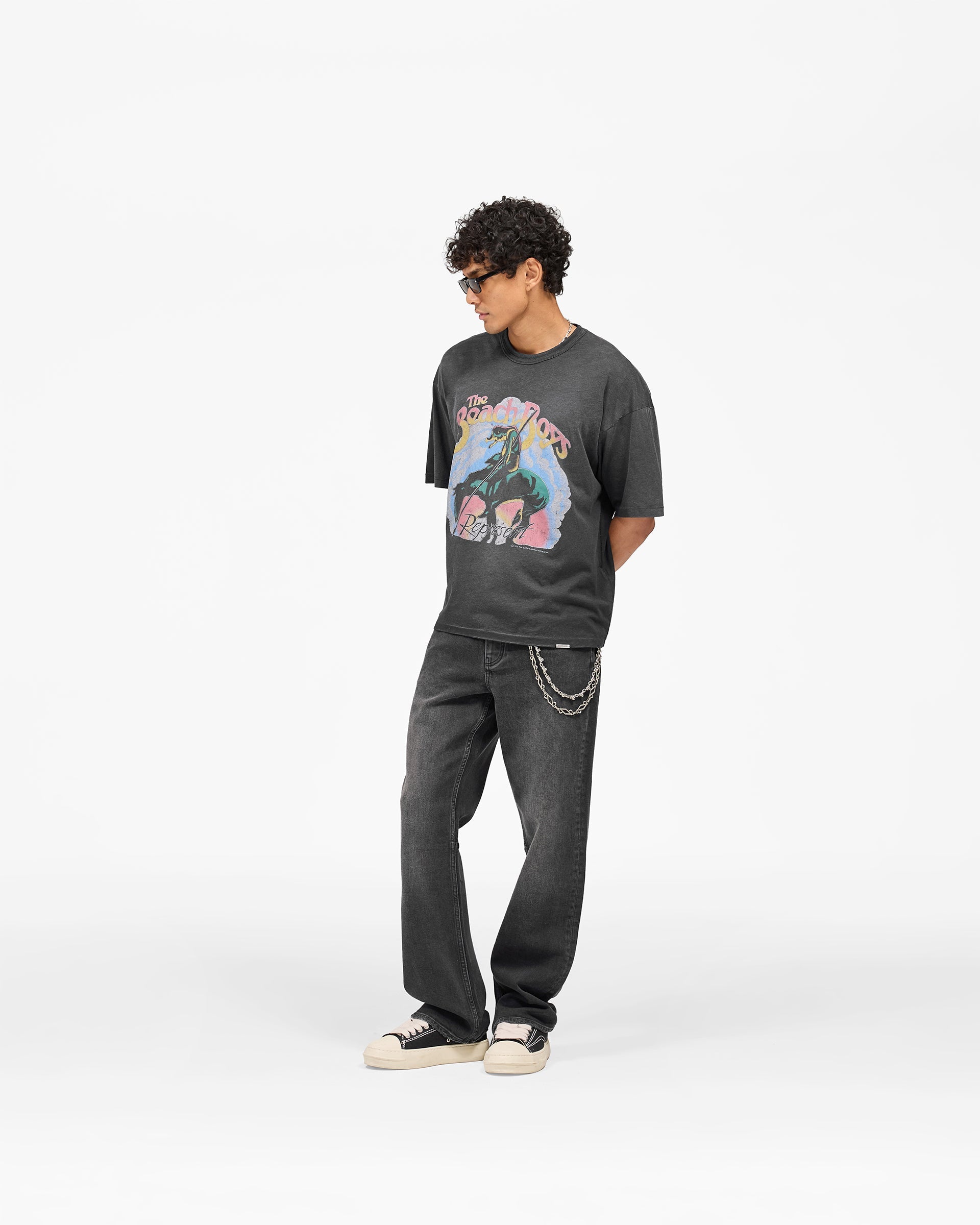 Represent x Beach Boys Endless Summer T-Shirt - Stained Black