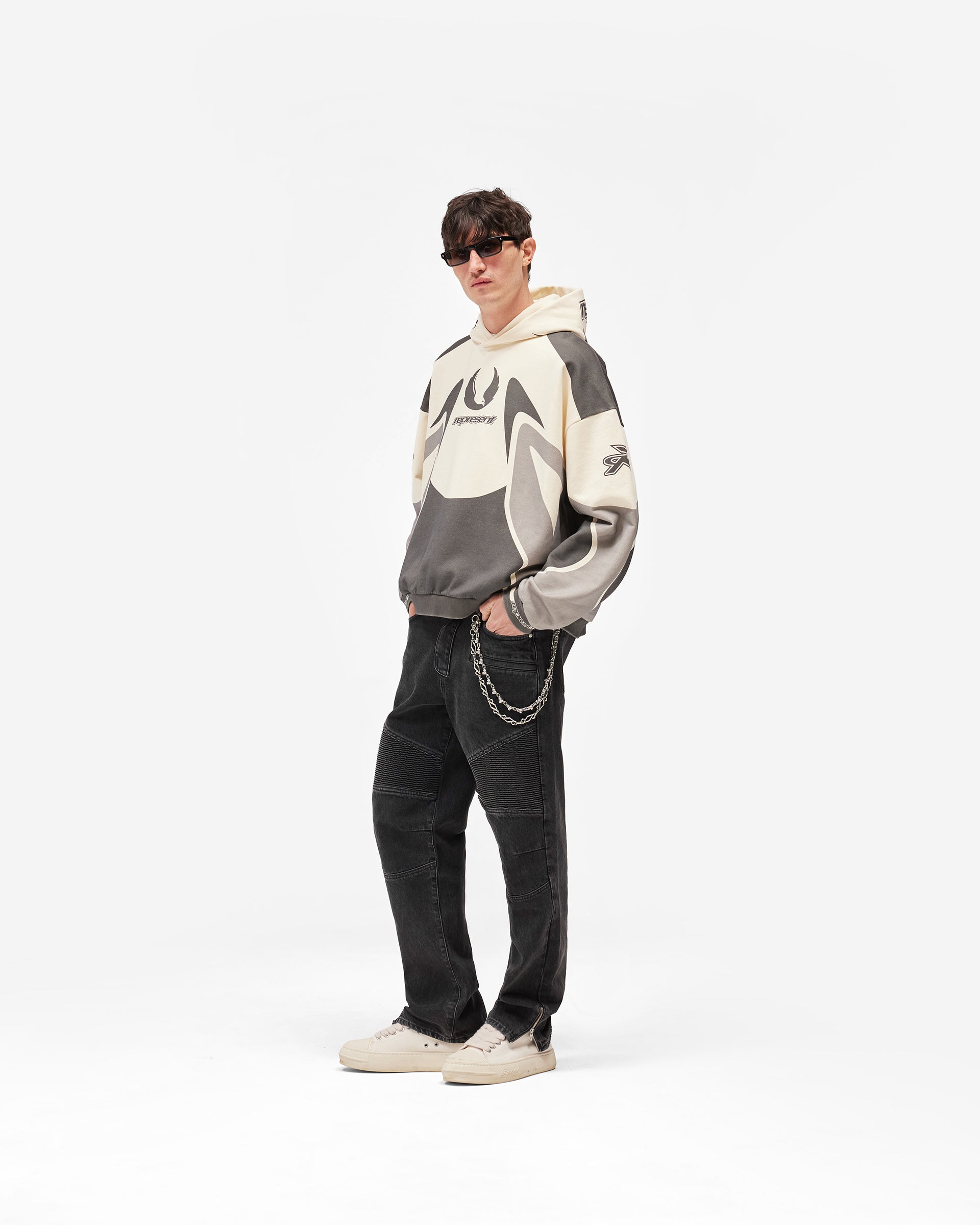 Represent X Belstaff Racing Hoodie - Dark Grey