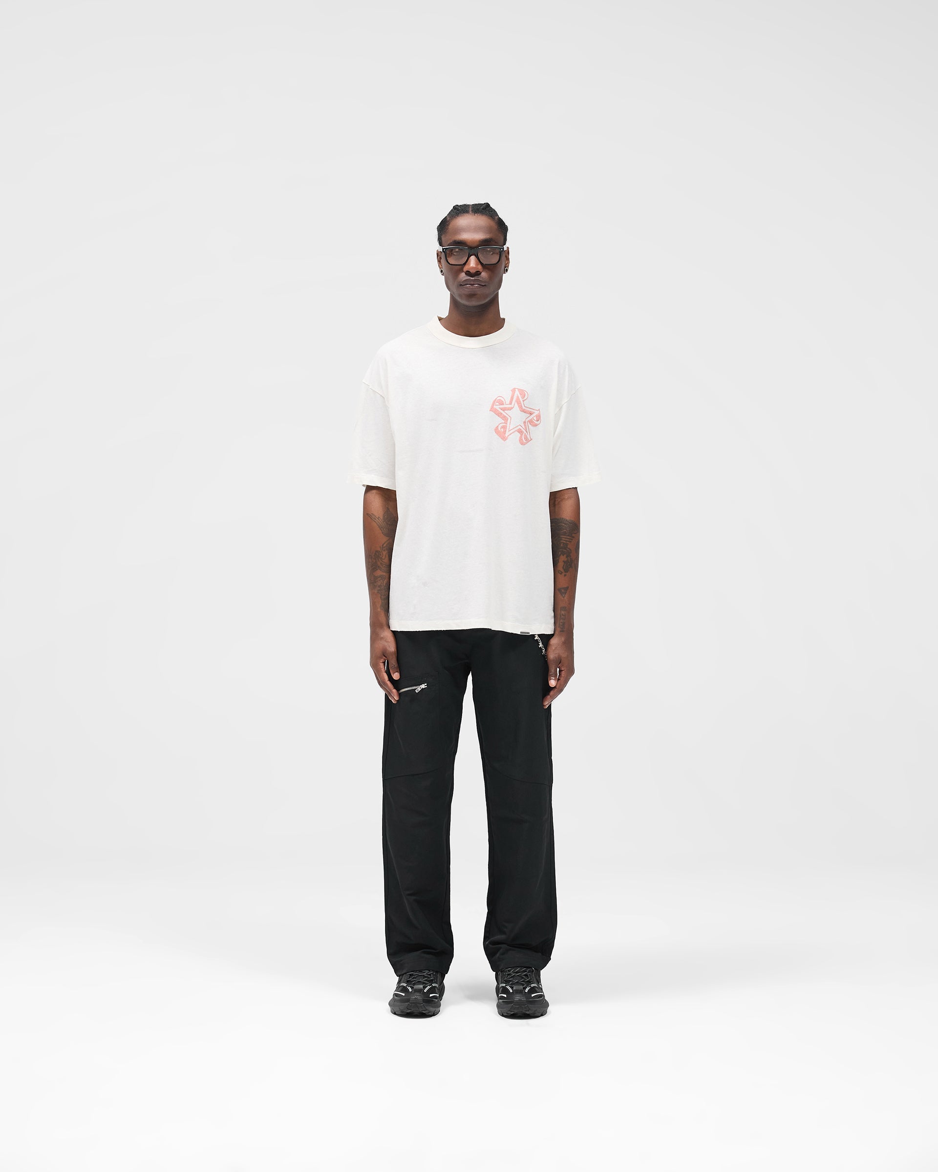 Initial Star T-Shirt - Flat White