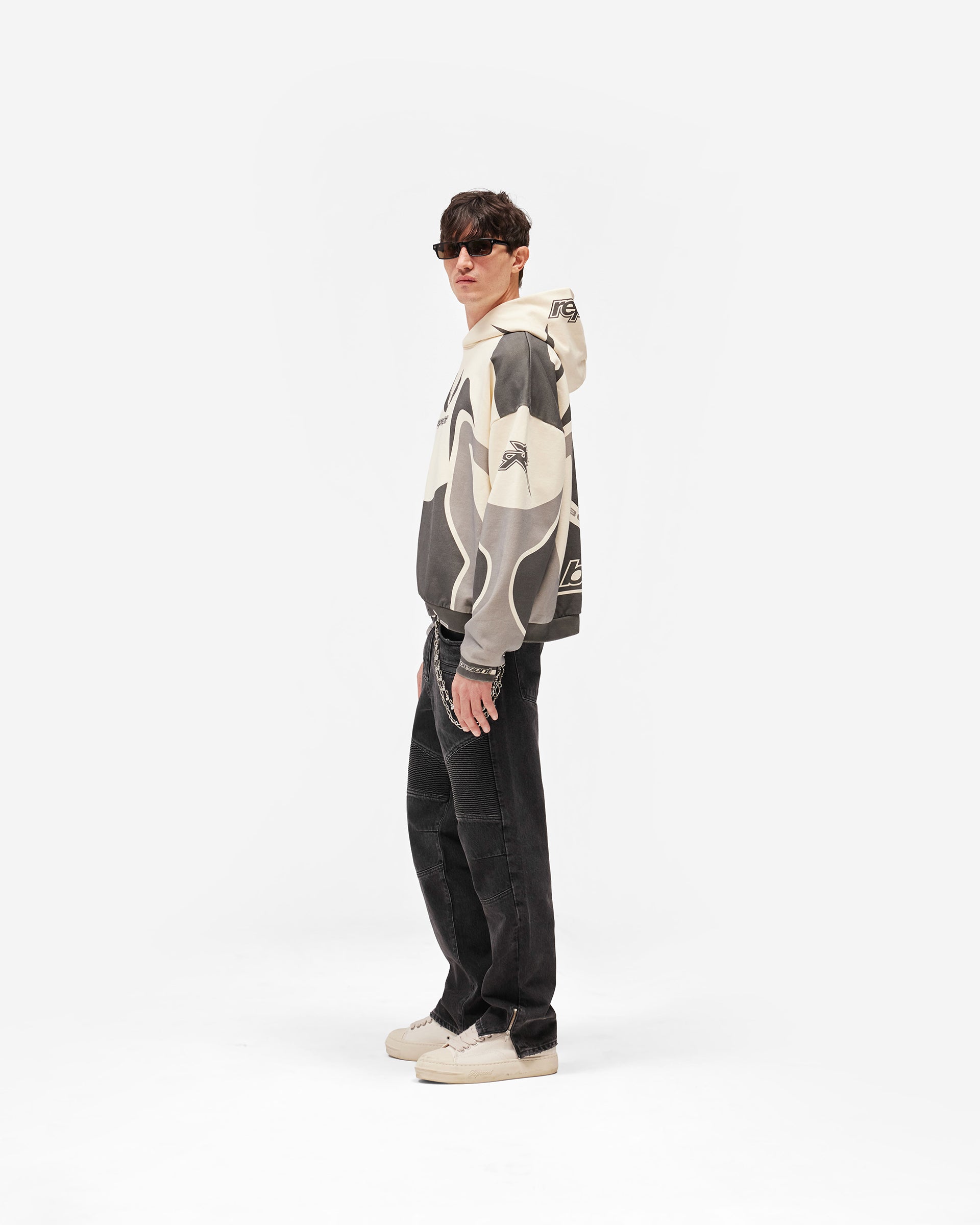 Represent X Belstaff Racing Hoodie - Dark Grey