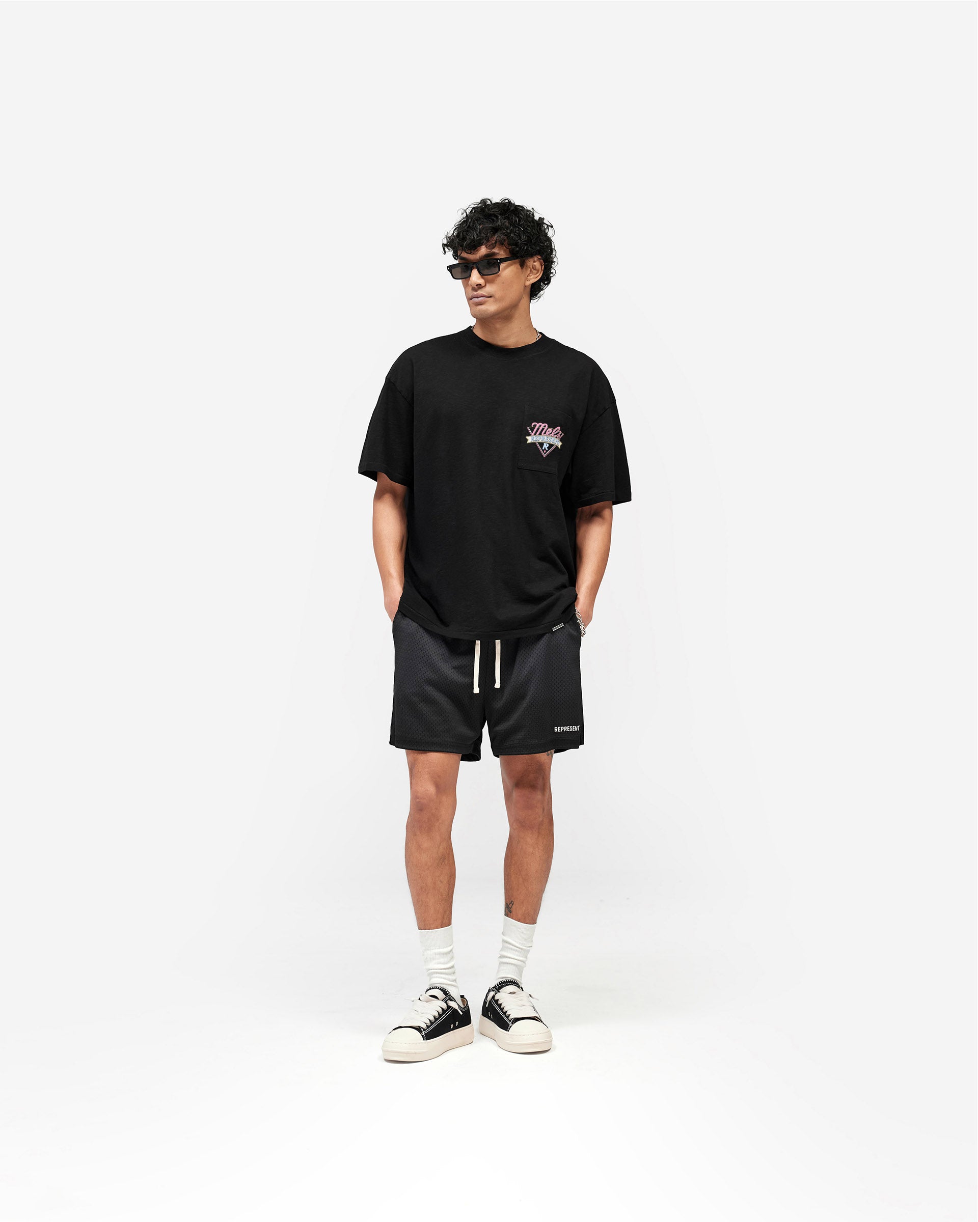 Represent x Mels Diner T-Shirt - Jet Black