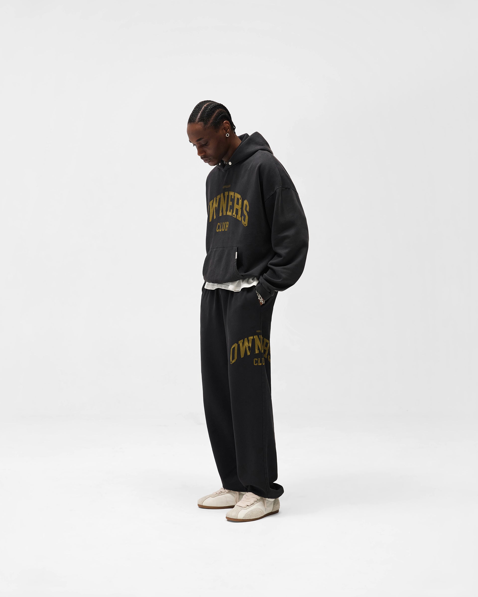Represent Owners Club Hoodie - Faded Black