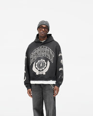 Represent Legacy Crest Hoodie - Stained Black
