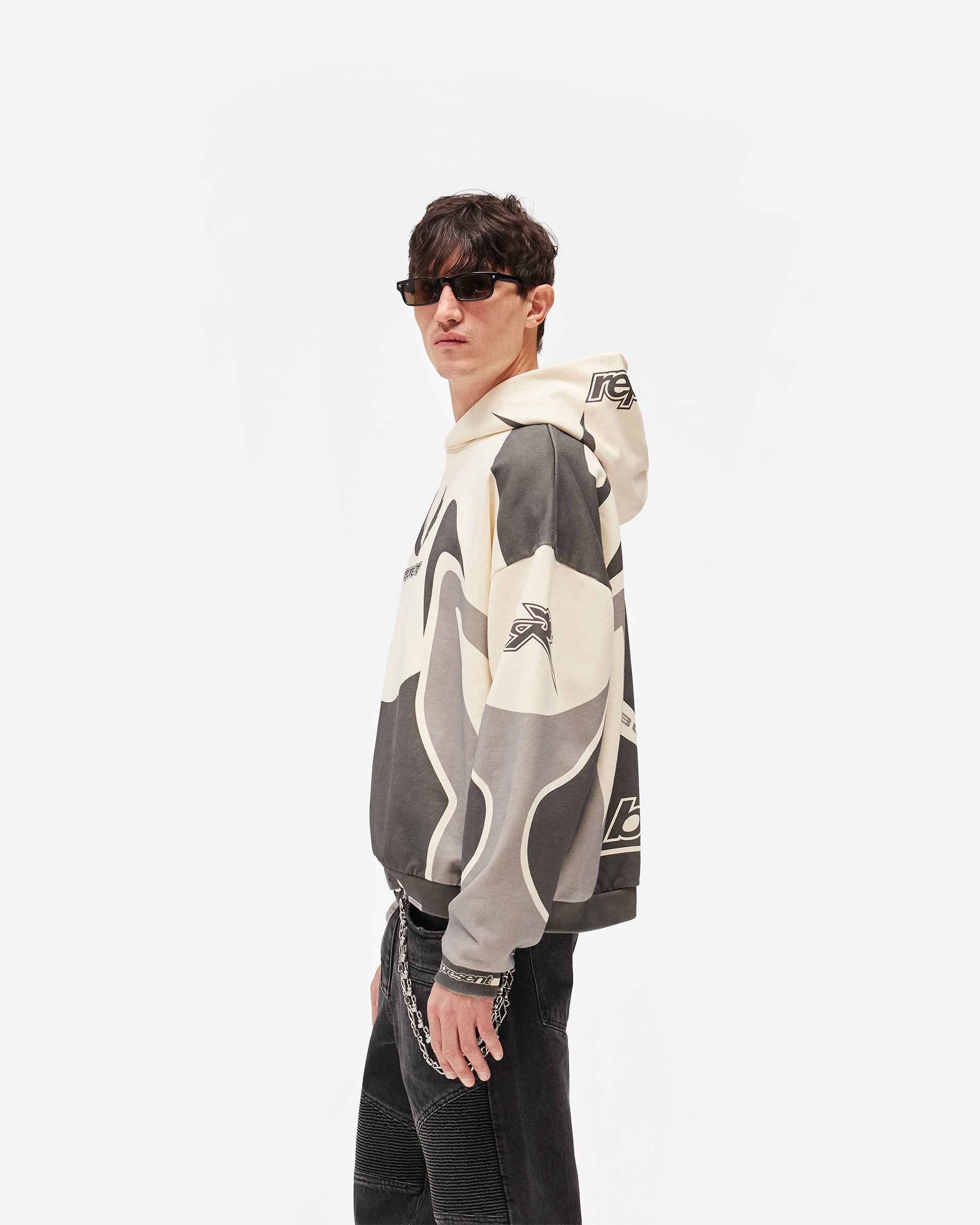 Represent X Belstaff Racing Hoodie - Dark Grey