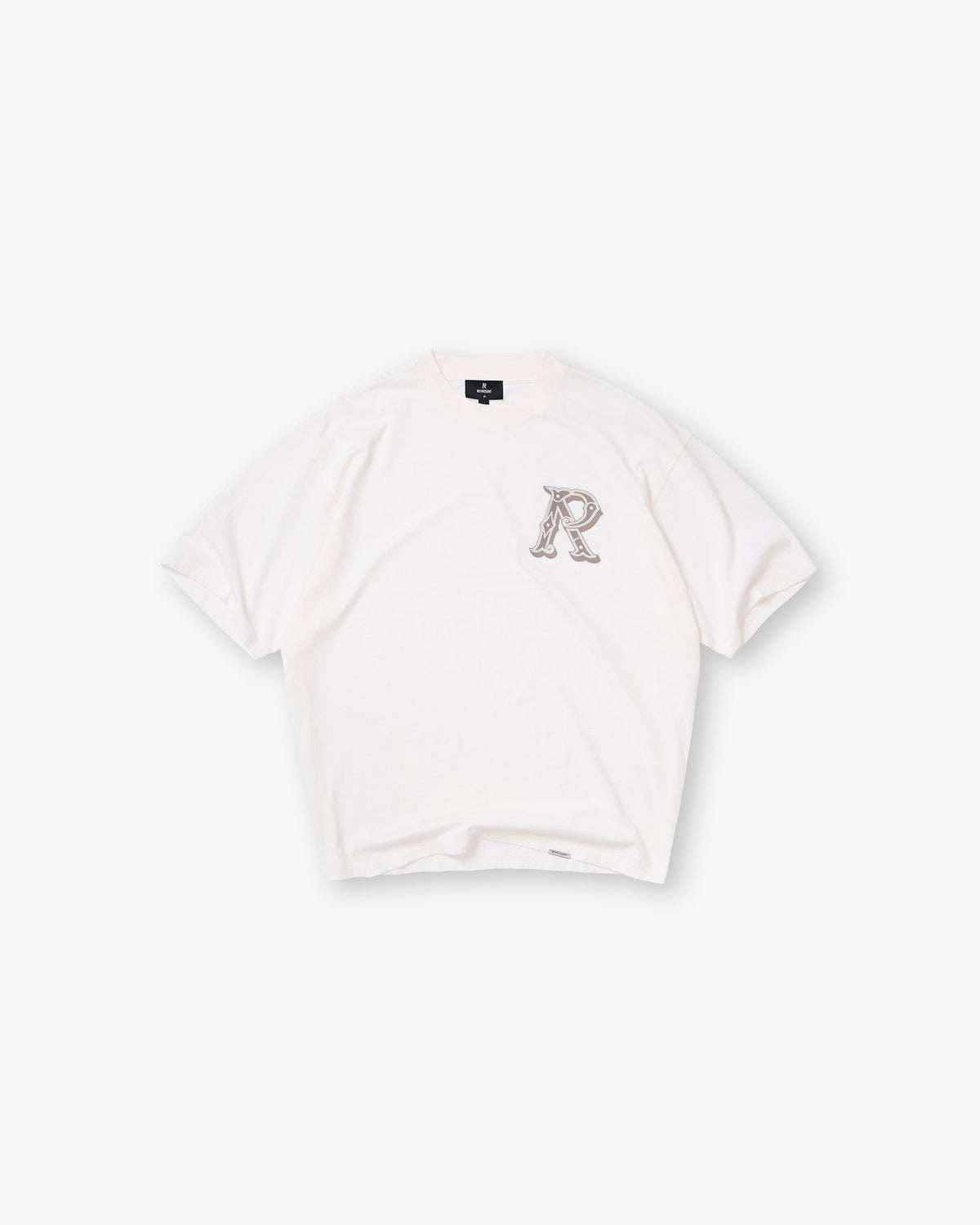 Western Initial T-Shirt - Flat White