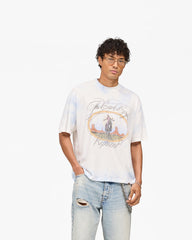 Represent x Beach Boys Script T-Shirt - Blue Tie Dye